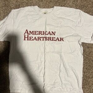 Zach Bryan 2022 Tour American Heartbreak White T-Shirt 2XL